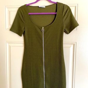 Zara Trafulec Zip Bodycon Dress